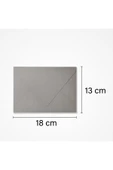 Kampus Kırtasiyem 50 Adet Gri Davetiye Zarfı, Kaliteli Mektup Zarf 13x18 Cm (110GR) thumbnail 5