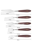 Kampus Kırtasiyem 5 Li Metal Spatula Seti, Çelik Spatul, Akrilik, Yağlı Boya, Hobi Çalışmaları thumbnail 4