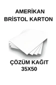 ÇÖZÜM KAĞIT Amerikan Bristol Karton 35X50 Cm 230 gr - 10 Adet thumbnail 1
