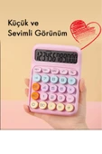 Kampus Kırtasiyem Renkli Hesap Makinesi - 12 Haneli Yuvarlak Tuşlu Pembe Renk Hesap Makinesi - 4 Fonksiyonlu thumbnail 4