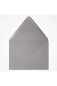 Kampus Kırtasiyem 50 Adet Gri Davetiye Zarfı, Kaliteli Mektup Zarf 13x18 Cm (110GR) thumbnail 3