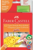 Faber Castell Faber Kuruboya Jumbo Üçgen ½ Boy 12 Li 123013 thumbnail 1