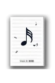 ÇINAR DEFTER Çınar Uni Note 30 Sayfa Spiralli Müzik Defteri Siyah Plastik Kapak thumbnail 2