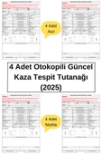 Kampus Kırtasiyem 4 Adet Otokopili Güncel Kaza Tespit Tutanağı (2025) thumbnail 1