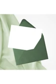 Kampus Kırtasiyem 50 Adet Yeşil Davetiye Zarfı, Kaliteli Mektup Zarf 13x18 Cm (110GR) thumbnail 4