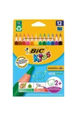 Bic Kırtasiye Evolution Üçgen jumbo Boya Kalemi 12 Renk 1632 thumbnail 1