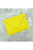 Kampüs Kırtasiyem 50 Adet Renkli Davetiye Kartpostal Mektup Zarfı (13*18 CM 110GR.) - Sarı Renk thumbnail 3
