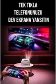 LENSUN NEW 15 Taşınabilir Android Projeksiyon Dahili Hoparlör Ve Wifi Akıllı Sinema Projektör thumbnail 2