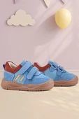 Rakerplus Schaggy Hakiki Deri Mavi Bordo Cırtlı Bebek Spor Ayakkabı thumbnail 10