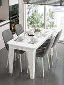 Kuzeylife Venezia Yemek Masası Beyaz thumbnail 2
