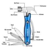 WORKPRO WP382018 12 IN 1 Çok Fonksiyonlu Profesyonel Çekiçli Pense Seti thumbnail 4