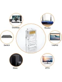 Ez RJ45 Cat6 Yeni Nesil Delikli Jack Konnektör (10 Adet) thumbnail 3