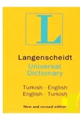 Açı Yayınları L Sözlük Deutsch Almança -Türkçe Langenscheidt Wörterbuch Türkçe İngilizce Langenscheidt Dictionary thumbnail 2