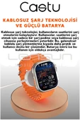LENSUN 49mm Ultra Akıllı Saat +7 Kordon+ Kırılmaz Cam +Kılıf Ve Bileklik Hediyeli Oyunlu ve Türkçe Özel Set thumbnail 5