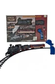 Pilli, Işıklı 16 Parça Oyuncak Tren Seti – Steam Train RC Model thumbnail 1