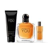 Emporio Armani Stronger With You EDT 100 ml + Stronger With You EDT 15 ml + Body Shampoo 75 ml Erkek Parfüm Seti thumbnail 2