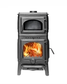 Reyo Stove Mengücek Üç Camlı Yan Kapak Fırınlı Döküm Şömine Soba thumbnail 5