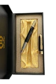 Premium Siyah Metal Dolma Kalem - Özel Şık Hediye Kutulu - Altın Detaylı thumbnail 3