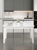 Kuzeylife Venezia Yemek Masası Beyaz thumbnail 3