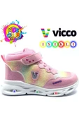 Vicco Poni 946.B25K.430 Anatomik Taban Işıklı Kız Çocuk Bot Pembe 22-25 thumbnail 1