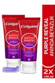 Colgate Optic White Purple Reveal Beyazlatıcı Diş Macunu 125 ml x 2 thumbnail 1