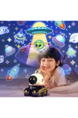 LENSUN Robot Projeksiyon Gece Lambası Hoparlörlü Şarjlı Yıldızlı Gökyüzü Temalı LED Projeksiyon Lambası thumbnail 5
