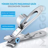 Muggio Geniş Ağızlı Premium Tırnak Makası Kalın Sert Mantarlı Tırnaklar İçin 8.5 cm thumbnail 2