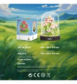 Ctoy Fanuslu Çiçek Serisi Parlak Gül Lego Seti 365 Parça thumbnail 2