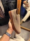 Knack Bağcıksız Mevsimlik Süet Ayakkabı 019 Camel (Süet) thumbnail 2