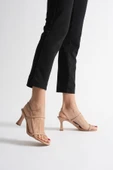 Aynom Kadın Nude Topuklu Sandalet thumbnail 1