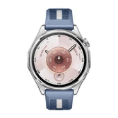 Huawei Watch GT6 46mm İle Uyumlu SportStripe Örgü Desen Metal Tokalı Silikon Akıllı Saat Kordonu  Mavi thumbnail 4