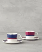 English Home Carny Bone Porselen Fincan Takım 4 Parça 2 Kişilik Fuşya-Lacivert thumbnail 1