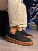 Knack Bağcıksız Mevsimlik Süet Ayakkabı 019 Siyah thumbnail 1