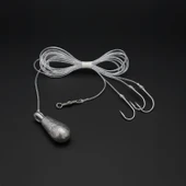 3 İğneli Kurşunlu Beden Takımı - Dip Beden Oltası - Fırdöndülü - 40 gr - 5 Adet thumbnail 4