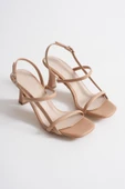 Aynom Kadın Nude Topuklu Sandalet thumbnail 4