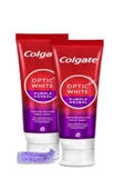 Colgate Optic White Purple Reveal Beyazlatıcı Diş Macunu 125 ml x 2 thumbnail 2