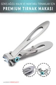 Muggio Geniş Ağızlı Premium Tırnak Makası Kalın Sert Mantarlı Tırnaklar İçin 8.5 cm thumbnail 1