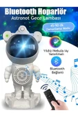 ALYASHOP Astronot Bluetooth Hoparlör Galaxy Bulutsusu Ay Tavan Gökyüzü Projektör Zamanlayıcı G... thumbnail 1