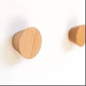 Ahşap 4 Lü Koni Duvar Askılık Modern Iskandinav Stili Portmanto Askı Natürel thumbnail 2