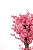 120 cm Yoğun Yapraklı Pembe Yapay Japon Bahardalı Ağacı thumbnail 5