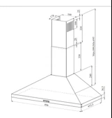 Gl General Gld 041X Lıne 90 cm Piramit Inox Davlumbaz thumbnail 3