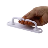 Metal Kapı Çekme Kolu 12 cm Dolap Mobilya Dolap Çekmece Tutamağı Kulp Saclı Kulpları Beyaz thumbnail 2