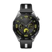 Huawei Watch GT4 46mm İle Uyumlu SportStripe Örgü Desen Metal Tokalı Silikon Akıllı Saat Kordonu  Siyah thumbnail 4