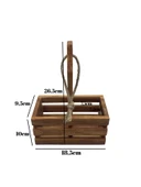 Ahşap Doğal 2Li Yağdanlık ve Sosluk Altı(KİRAZ) Ahşap Rengi AHŞAP - 2 ADET thumbnail 4