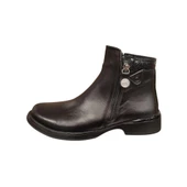 MAMMAMİA D25KB-8135 TOPUKLU FERMUARLI KADIN DERİ BOT thumbnail 1