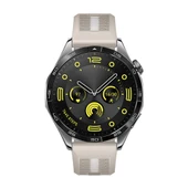 Huawei Watch GT4 46mm İle Uyumlu SportStripe Örgü Desen Metal Tokalı Silikon Akıllı Saat Kordonu  Starlight thumbnail 4