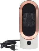 Generic Hızlı Isıtma Sessiz Taşınabilir Elektrikli Masaüstü Isıtıcı Yatak Odası Ofis İç Mekan Kullanım PTC Seramik Alan Isıtıcı Masa çı Için 800W (AB fişi) thumbnail 1