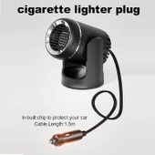 Pepisky 12V 130W Elektrikli Oto Isıtıcı Taşınabilir Elektrikli Isıtma Fanı Cam Kurutma Buğu Çözücü Buğu Çözücü Araba Oto Siyah/Beyaz thumbnail 3