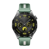 Huawei Watch GT4 46mm İle Uyumlu SportStripe Örgü Desen Metal Tokalı Silikon Akıllı Saat Kordonu  Haki thumbnail 4