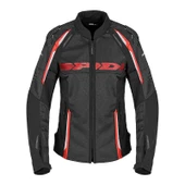 SPIDI RACE WARRIOR 2 NET LADY YAZLIK CEKET SİYAH KIRMIZI thumbnail 1